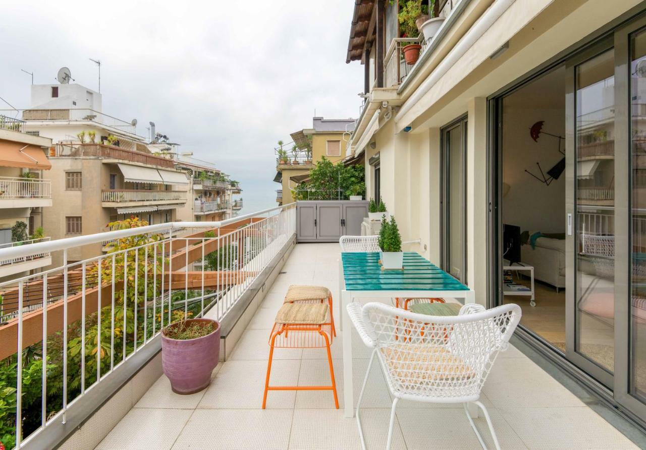 Stylish 3-Bedroom Apartment & Terrace Thessaloníki Eksteriør bilde